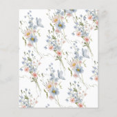 Budget Iets Blauw Voordat Ik Uitnodiging Doe Flyer (Achterkant)