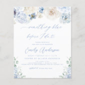 Budget iets blauw voordat ik Vrijgezellenfeest Flyer (Voorkant)