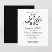 Budget Ik Doe BBQ Feestelijke Uitnodigingen (Voorkant / Achterkant)