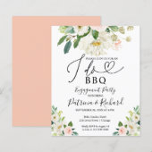 Budget Ik doe BBQ Verloving Feest Aankondiging (Voorkant / Achterkant)