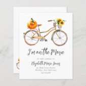 Budget ik heb Pumpkin Sunflower Bicycle Moving (Voorkant / Achterkant)