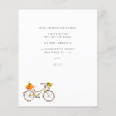 Budget ik heb Pumpkin Sunflower Bicycle Moving (Achterkant)