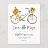 Budget ik heb Pumpkin Sunflower Bicycle Moving (Voorkant)