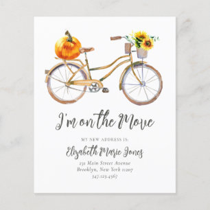 Budget ik heb Pumpkin Sunflower Bicycle Moving