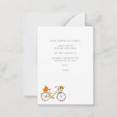 Budget ik heb Pumpkin Sunflower Bicycle Moving Notitiekaartje (Achterkant)