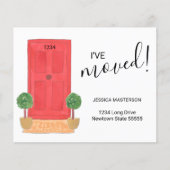 Budget Ik heb Red Door Moving Aankondiging verplaa (Voorkant)