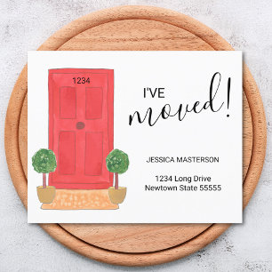 Budget Ik heb Red Door Moving Aankondiging verplaa