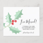 Budget Ik heb Waterverf Holly Kaart verplaatst (Voorkant)