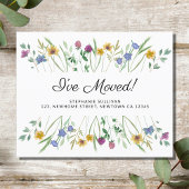 Budget Ik heb Wildflower Moving Aankondiging verpl