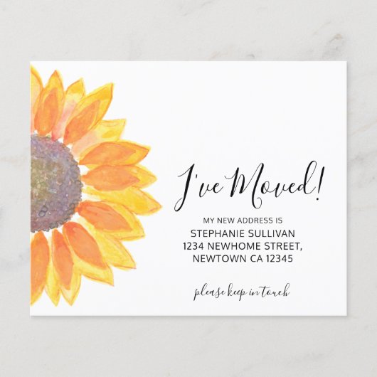 Budget Ik heb Zonnebloempitekaart verplaatst (Voorkant)