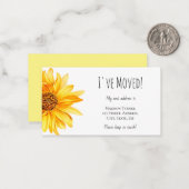 Budget Ik heb Zonnebloempitekaart verplaatst Notitiekaartje (Voorkant / Achterkant in situ)