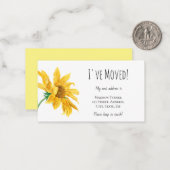 Budget Ik heb Zonnebloempitekaart verplaatst Notitiekaartje (Voorkant / Achterkant in situ)