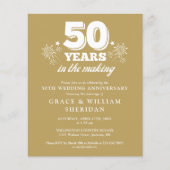 budget in de maak 50ste Jubileum uitnodiging (Voorkant)