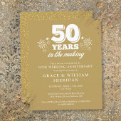 budget in de maak 50ste Jubileum uitnodiging