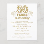 budget in de maak 50ste Jubileum uitnodiging (Voorkant)