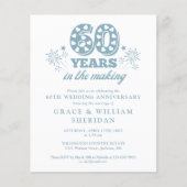 Budget in de maak 60ste verjaardag foto uitnodigin (Voorkant)