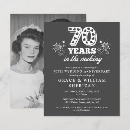 Budget In De Makende 70e Jubileum Foto Uitnodigen