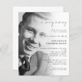 Budget in het houden van het Geheugen nodigt de Fo (Voorkant / Achterkant)