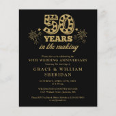 Budget in het maken van 50e Jubileum Foto uitnodig (Voorkant)