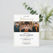 Budget in Loving Memory 3 Photo Memorial aFuneral (Staand voorkant)