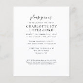 Budget In Loving Memory Foto Herdenkingsdienst (Achterkant)