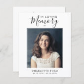 Budget in Loving Memory Foto Orde van service (Voorkant / Achterkant)