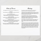 Budget In Loving Memory Foto Uitvaartprogramma (Achterkant)