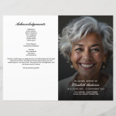 Budget In Loving Memory Foto Uitvaartprogramma (Voorkant)