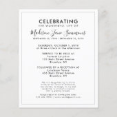 Budget In Loving Memory Foto viering van het leven (Achterkant)