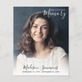 Budget In Loving Memory Foto viering van het leven (Voorkant)