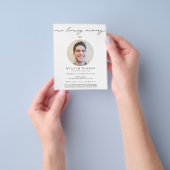 Budget in Loving Memory Photo Memorial Funeral Flyer (Hand)