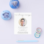 Budget in Loving Memory Photo Memorial Funeral Flyer (Enkel)