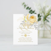 Budget Indulgent White Gold Rozen Weduwpaper (Staand voorkant)