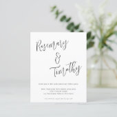 Budget Informal Script Wedding Jubileum Dinner (Staand voorkant)