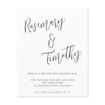 Budget Informal Script Wedding Jubileum Dinner