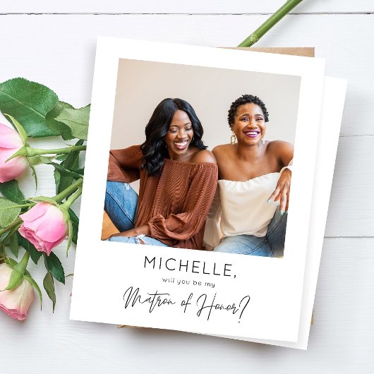 Budget Instan Photo Be My Matron of Honor Voorstel