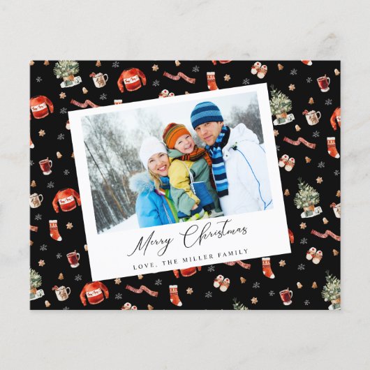 Budget Instant Foto Feestelijke Kerst Flyer (Voorkant)