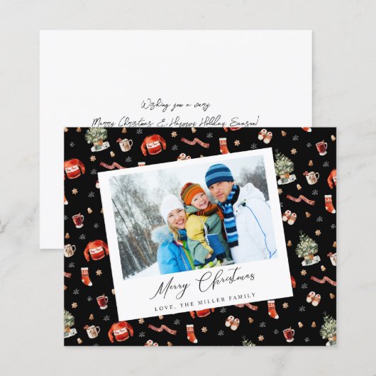 Budget Instant Foto Feestelijke Kerstmis (Voorkant / Achterkant)