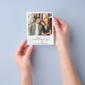 Budget Instant Foto Moderne Bruiloft Flyer (Hand)