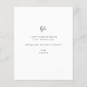 Budget Instant Photo Be My Man of Honor proposal (Achterkant)