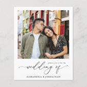 Budget Instant Photo Modern Wedding Flyer (Voorkant)