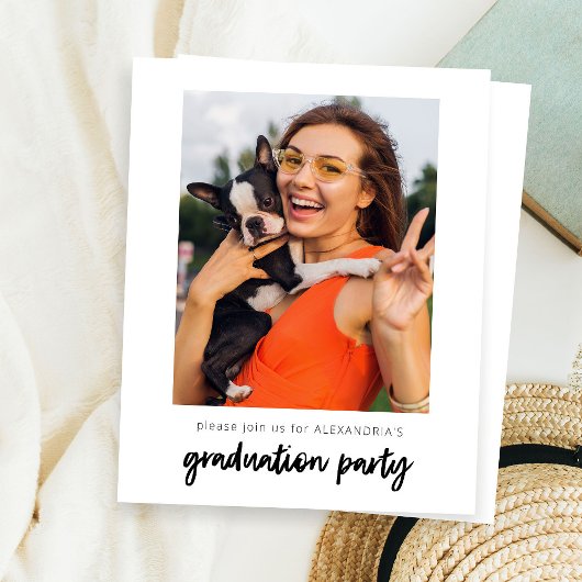 Budget Instant Photo Ver White 2 Graduparty