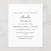 Budget Instant Photo White 2 Afstuderen Announcem (Achterkant)