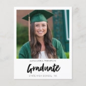 Budget Instant Photo White 2 Afstuderen Announcem Flyer (Voorkant)