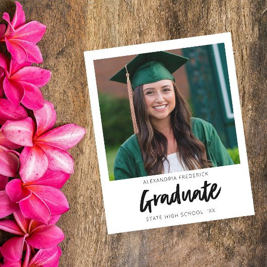 Budget Instant Photo White 2 Afstuderen Announcem Flyer