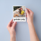 Budget Instant Photo White 2 Graduparty Flyer (Hand)
