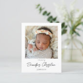 Budget Instant Two Photo Birth Notice 4 (Staand voorkant)
