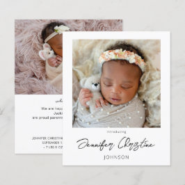 Budget Instant Two Photo Birth Notice 4