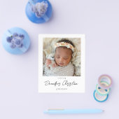 Budget Instant Two Photo Birth Notice 4 Flyer (Enkel)