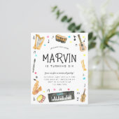 Budget Instrument Muzieknoten Muziek Verjaardag (Staand voorkant)